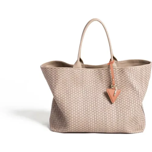 Handmade Leather Tote Bag , female, Sizes: ONE SIZE - Parise - Modalova
