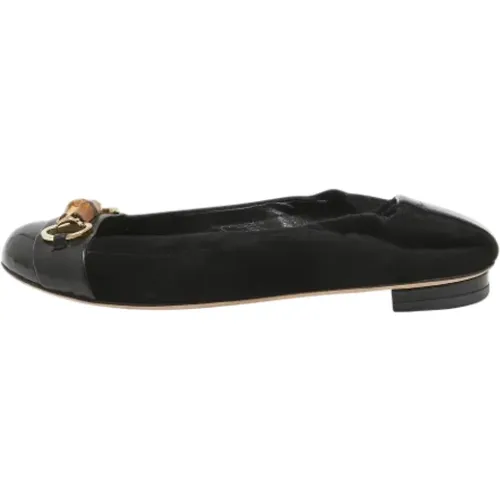 Pre-owned Flats, female, , Size: 7 US Pre-owned Leather flats - Gucci Vintage - Modalova