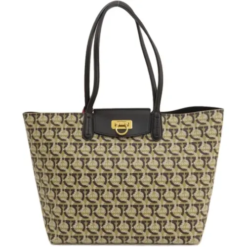 Pre-owned Tote Bags, female, , Size: ONE SIZE Pre-owned Fabric totes - Salvatore Ferragamo Pre-owned - Modalova