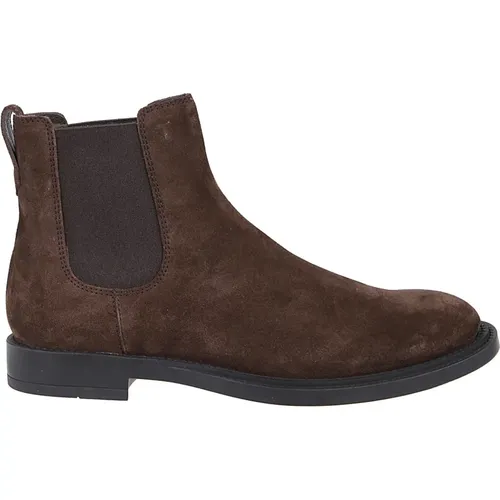 Chelsea Boots, male, , Size: 9 1/2 US Ankle Boots in Testa Moro Style - TOD'S - Modalova