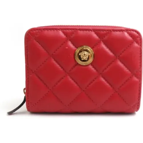 Pre-owned Wallets, female, , Size: ONE SIZE Pre-owned Leather wallets - Versace Pre-owned - Modalova