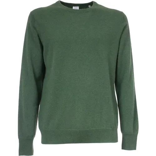 Kaschmir Rippstrick Rundhals Pullover , Herren, Größe: 2XL - Aspesi - Modalova