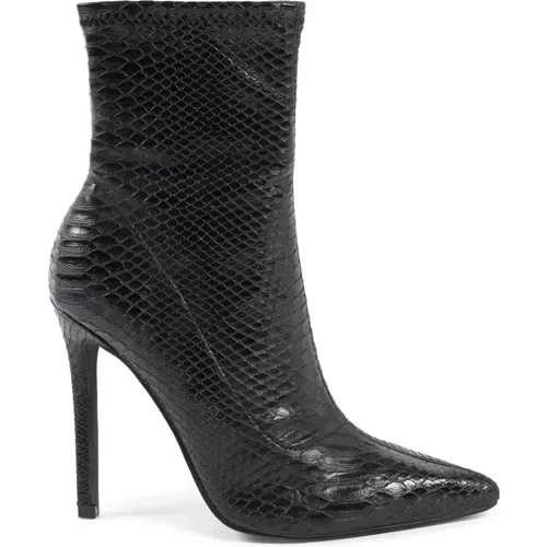 Synthetic Leather Ankle Boots with High Heels , female, Sizes: 7 UK, 3 UK, 5 UK - 19v69 Italia - Modalova