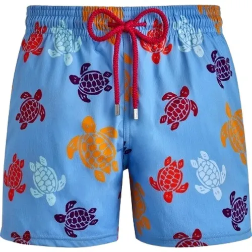 Colorful Turtle Swim Shorts , male, Sizes: S, XL - Vilebrequin - Modalova