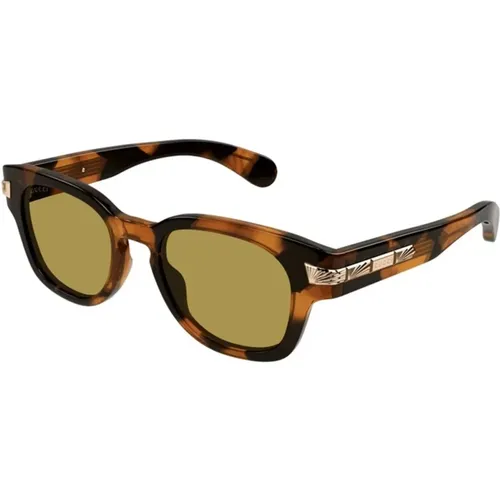 Havana Sunglasses Gg1518S 003 , male, Sizes: 51 MM - Gucci - Modalova