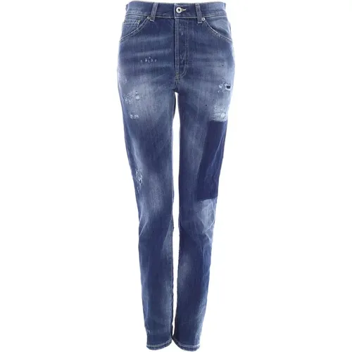 Figurschmeichelnde Skinny Jeans für modebewusste Frauen , Damen, Größe: W28 - Dondup - Modalova