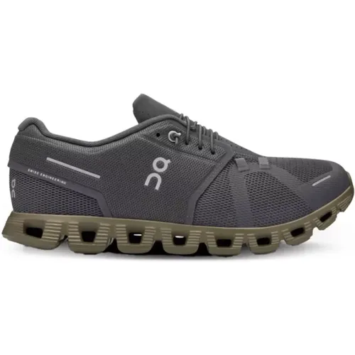 Grey Running Shoes with Green Sole , male, Sizes: 7 UK, 12 UK, 8 UK, 10 UK, 8 1/2 UK, 11 UK - ON Running - Modalova