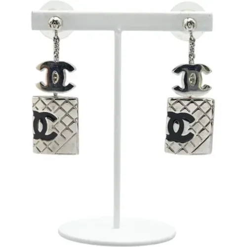 Pre-owned Jewellery, female, , Size: ONE SIZE Pre-owned Metal earrings - Chanel Vintage - Modalova