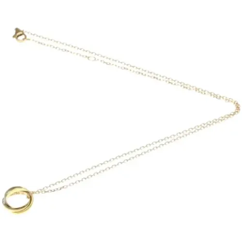 Pre-owned Jewellery, female, , Size: ONE SIZE Pre-owned Gold necklaces - Cartier Vintage - Modalova