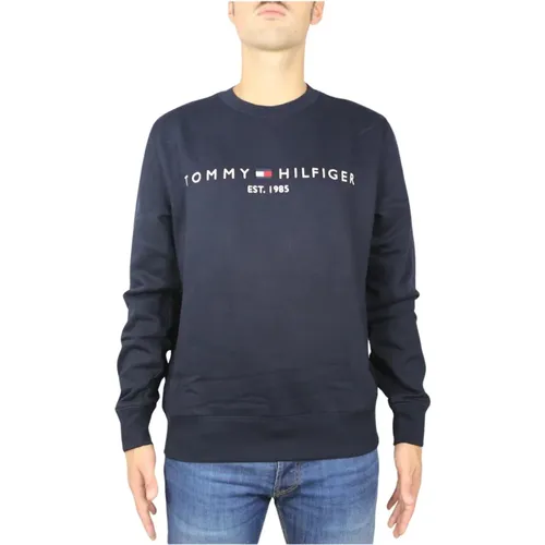 Sweatshirts, male, , Size: 3XL Logo Sweatshirt - Tommy Hilfiger - Modalova