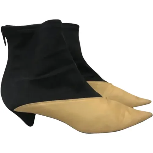 Pre-owned Leather boots , female, Sizes: 8 UK - Celine Vintage - Modalova