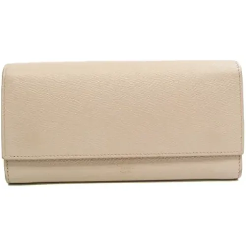 Pre-owned Wallets, female, , Size: ONE SIZE Pre-owned Leather wallets - Celine Vintage - Modalova