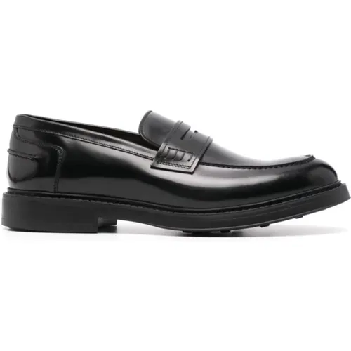 Schwarzer Loafer Penny Adler Horse , Herren, Größe: 43 EU - Doucal's - Modalova