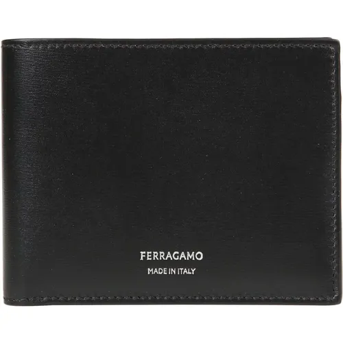 Wallets & Cardholders, male, , Size: ONE SIZE Stylish Leather Wallet for Men - Salvatore Ferragamo - Modalova