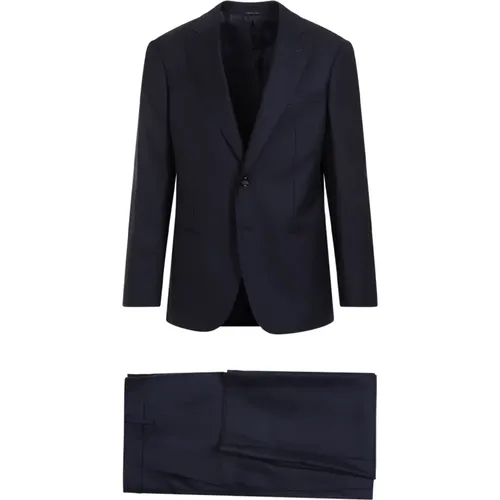 Night Sky Wool Suit , male, Sizes: L - Giorgio Armani - Modalova