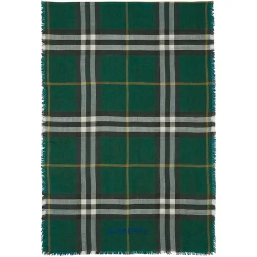 Vintage Check Wool-Silk Blend Scarf , female, Sizes: ONE SIZE - Burberry - Modalova