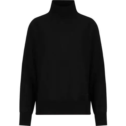 Puff Sleeve Sweater , female, Sizes: S, M - Emporio Armani - Modalova