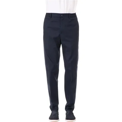 Chinos, male, , Size: XL Garcon Cotton Trousers - Tagliatore - Modalova