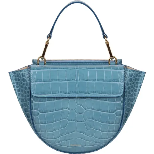 Mini Croc-Effect Top Handle Bag , female, Sizes: ONE SIZE - Wandler - Modalova