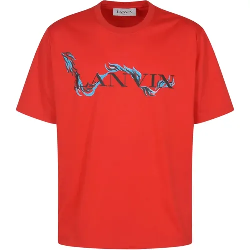 CNY Oversized T-Shirt , male, Sizes: S, M, XS - Lanvin - Modalova