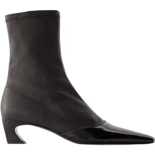 Leather Bano Boots - Pointed Toe , female, Sizes: 6 UK - Acne Studios - Modalova