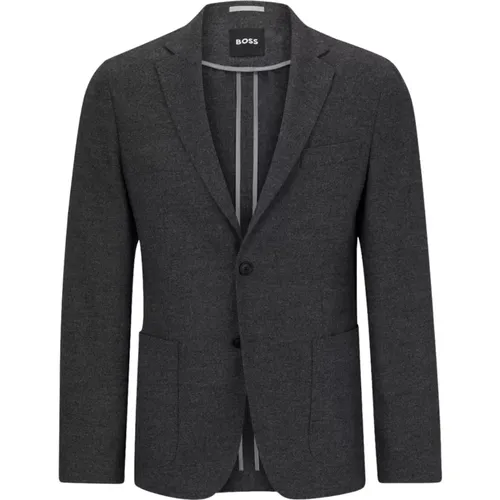 Blazers, male, , Size: 3XL Slim Fit Performance-Stretch Jacket - Hugo Boss - Modalova