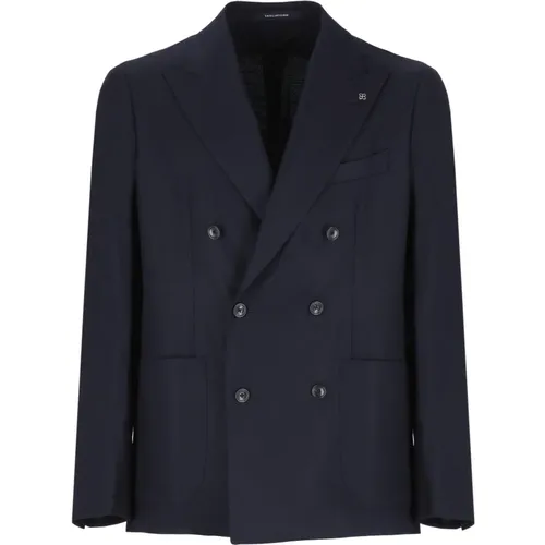 Double Breasted Wool Jacket , male, Sizes: 2XL, M, XL - Tagliatore - Modalova