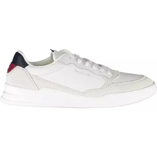 Sneakers, male, , Size: 10 US Contrasting Details White Sneaker - Tommy Hilfiger - Modalova