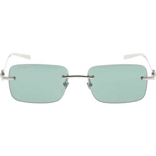 Sunglasses, unisex, , Size: 55 MM Stylish Sunglasses with Unique Design - Gucci - Modalova