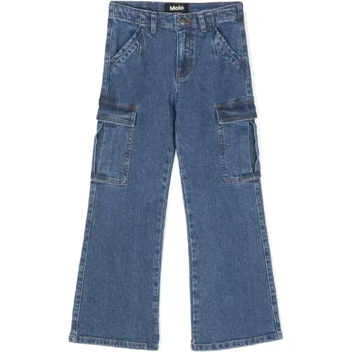 Blaue Denim Cargo Jeans Molo - Molo - Modalova