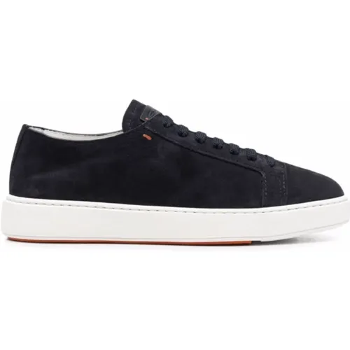 Cleanic 2 low-top sneakers , male, Sizes: 7 1/2 UK, 11 UK, 10 1/2 UK, 8 1/2 UK, 6 UK, 10 UK, 7 UK, 8 UK, 9 UK, 9 1/2 UK - Santoni - Modalova