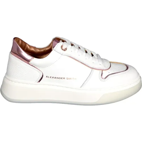 Weiße Rosa Sneakers - Harrow WRS 1651 , Damen, Größe: 41 EU - Alexander Smith - Modalova
