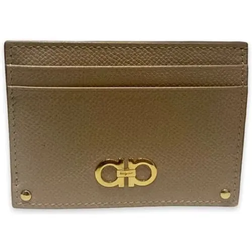 Pre-owned Wallets, female, , Size: ONE SIZE Pre-owned Leather wallets - Salvatore Ferragamo Pre-owned - Modalova