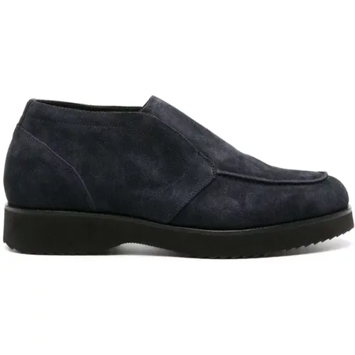Midnight Slip-On Suede Boots , male, Sizes: 8 UK, 7 UK, 10 UK, 9 1/2 UK, 9 UK - Doucal's - Modalova