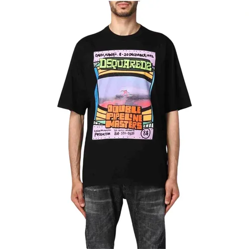 T-Shirt , male, Sizes: L - Dsquared2 - Modalova