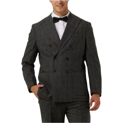 Grauer Bequemer Moderner Herrenblazer - Selected Homme - Modalova