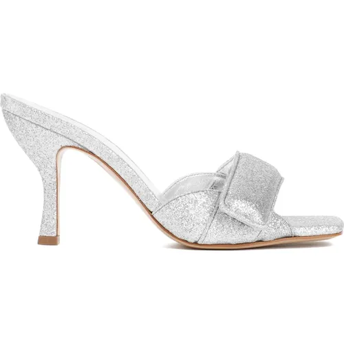 Silver Glitter Sandals Aw23 , female, Sizes: 5 UK, 5 1/2 UK, 3 UK - Gia Borghini - Modalova