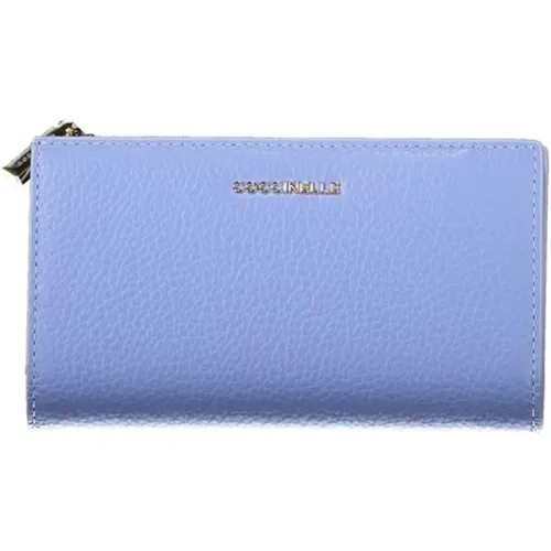Wallets & Cardholders, female, , Size: ONE SIZE Chic Leather Wallet with Multiple Compartments - Coccinelle - Modalova