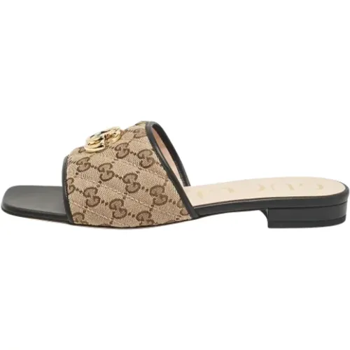 Pre-owned Canvas flats - Gucci Vintage - Modalova