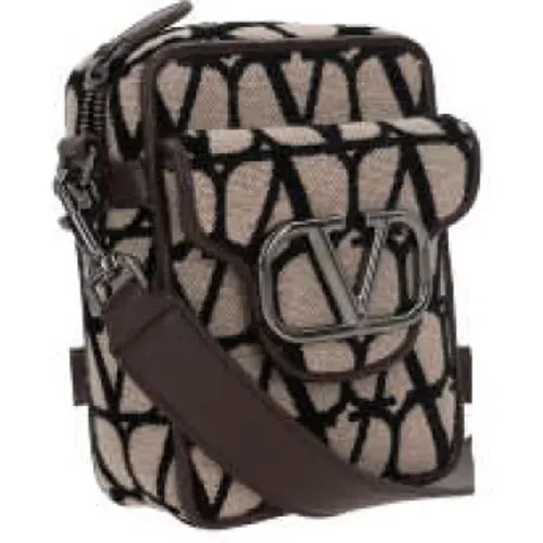 Iconographe Shoulder Bag with VLogo Detail , male, Sizes: ONE SIZE - Valentino Garavani - Modalova