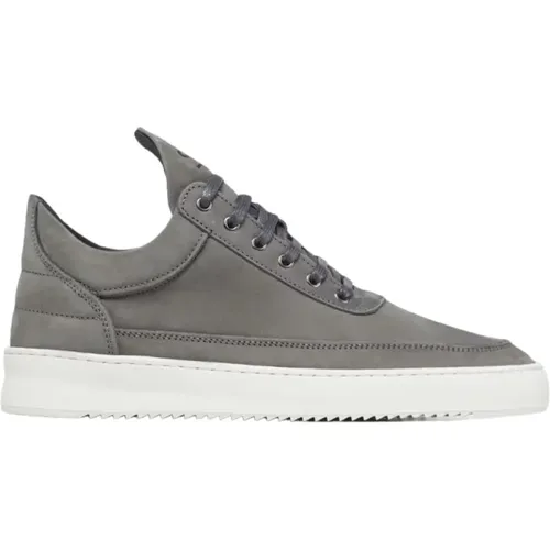 Low Top Ripple Nubuck Shark Sneakers , Herren, Größe: 41 EU - Filling Pieces - Modalova