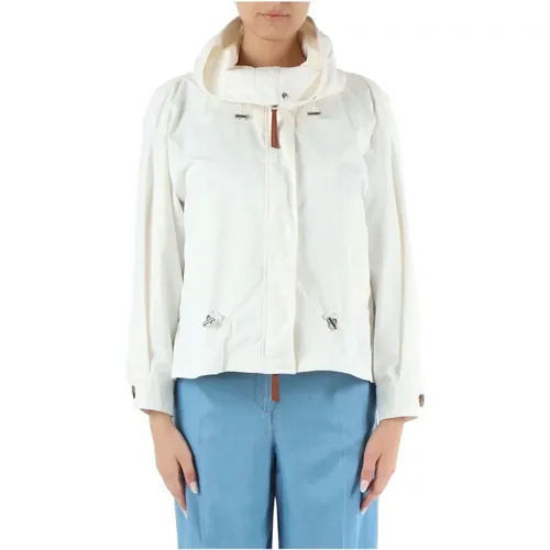 Hooded Jacket with Zip Closure , female, Sizes: S, XS, M - Marella - Modalova