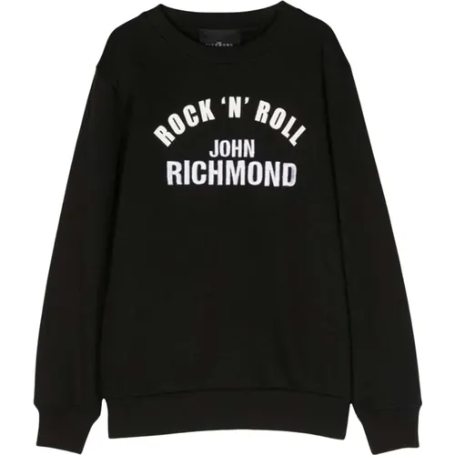 Sweatshirt mit kontrastierendem Logo,Sweatshirt mit kontrastierendem Logo für Jungen - John Richmond - Modalova