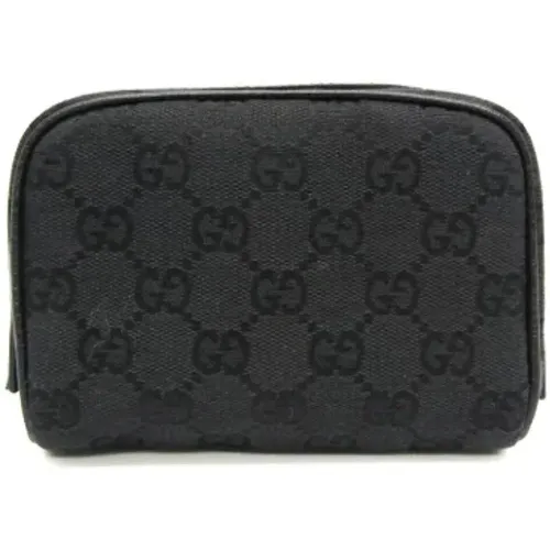 Pre-owned Clutches, female, , Size: ONE SIZE Pre-owned Canvas pouches - Gucci Vintage - Modalova