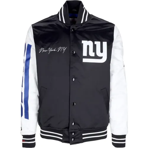 Bomber Jackets, male, , Size: L NFL Team Origins Varsity Satin Jacket - Mitchell & Ness - Modalova