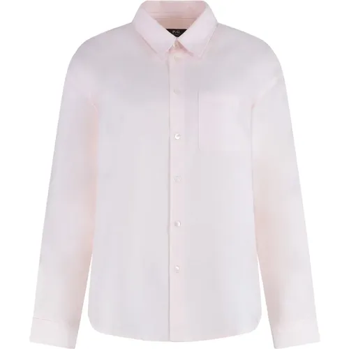 Shirts, female, , Size: 2XS Boyfriend Cotton Shirt - A.p.c. - Modalova