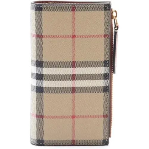 Pre-owned Wallets, female, , Size: ONE SIZE Pre-owned Coated canvas wallets - Burberry Vintage - Modalova