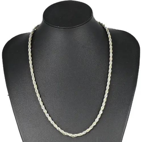 Pre-owned Jewellery, female, , Size: ONE SIZE Pre-owned Silver necklaces - Tiffany & Co. Pre-owned - Modalova