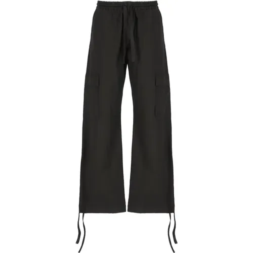 Wide Trousers, male, , Size: M Trousers - Msgm - Modalova