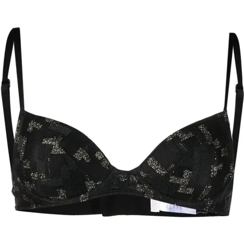 Bras, female, , Size: 38B US Floral Lace Lingerie Bra /Gold - Eres - Modalova